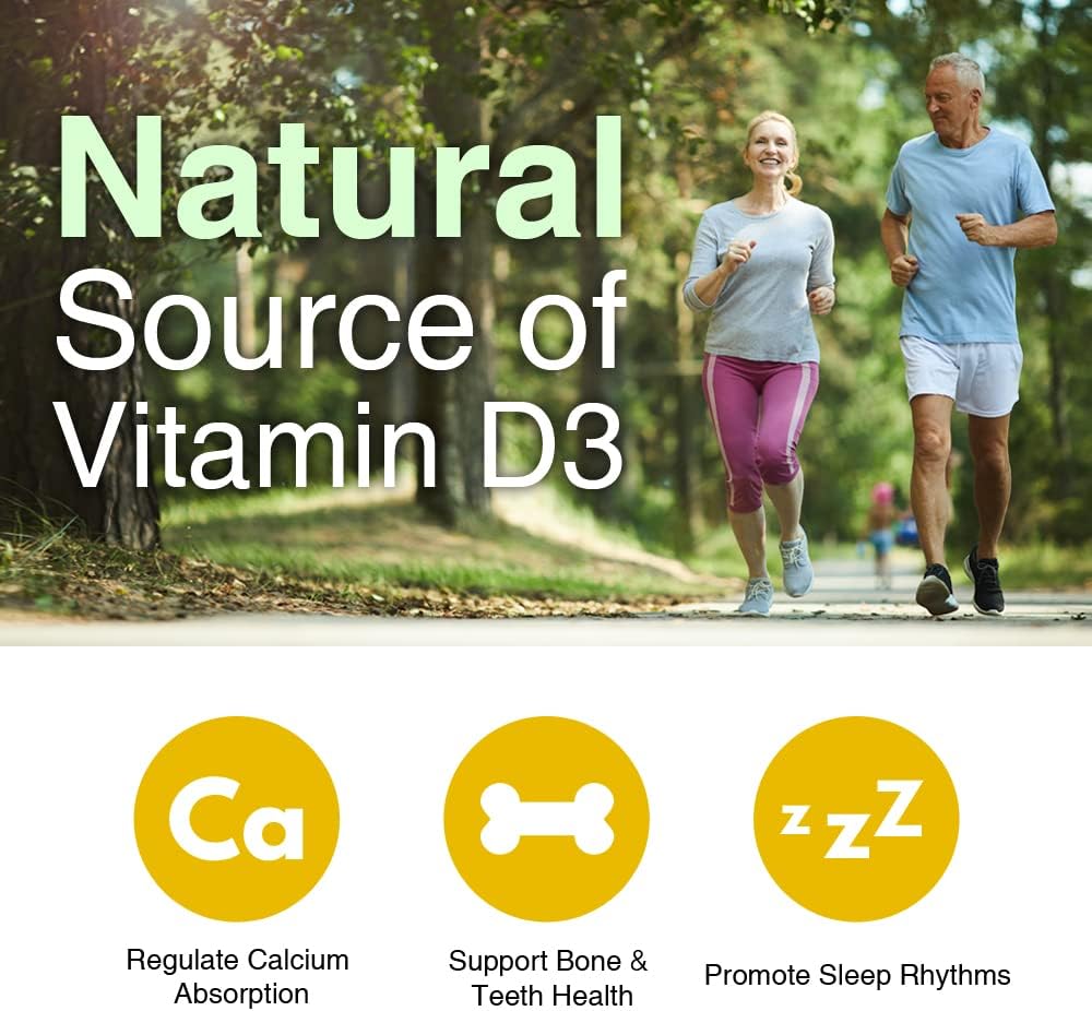 5000 IU Vitamin D3 Softgels | Mini-Size for Easy Swallowing | Bone, Teeth, Muscle, Immune Support | 200 Count Gluten Free