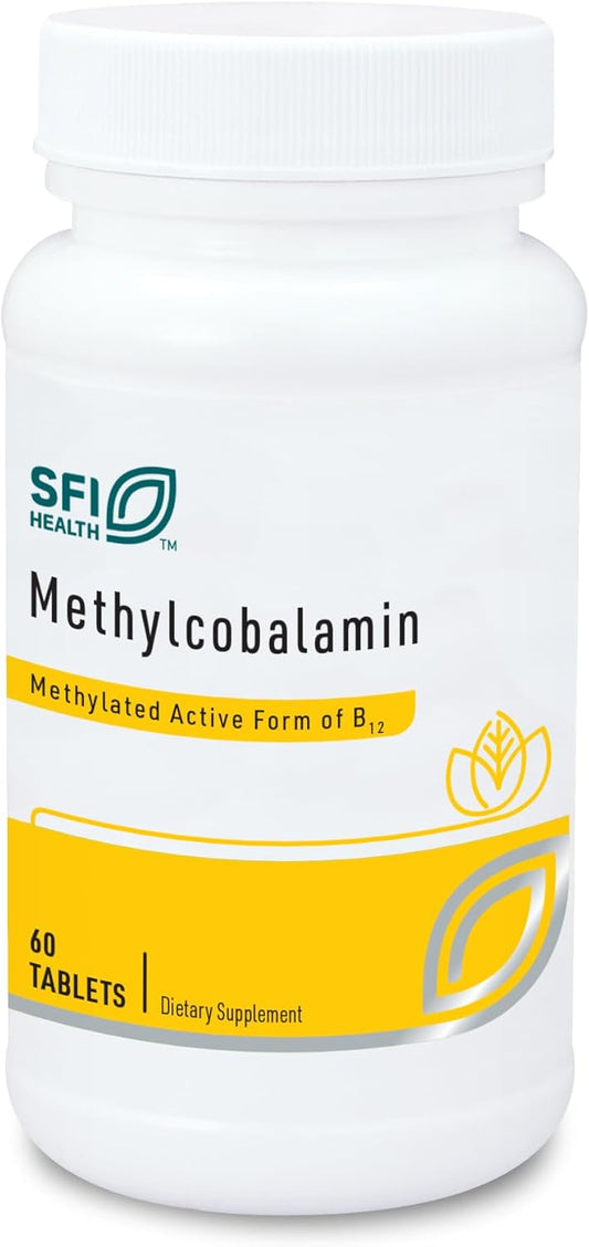 5000mcg Methylcobalamin Lozenges for Cognitive & Cardiovascular Support - Cherry Flavored, Hypoallergenic (60 Tablets)
