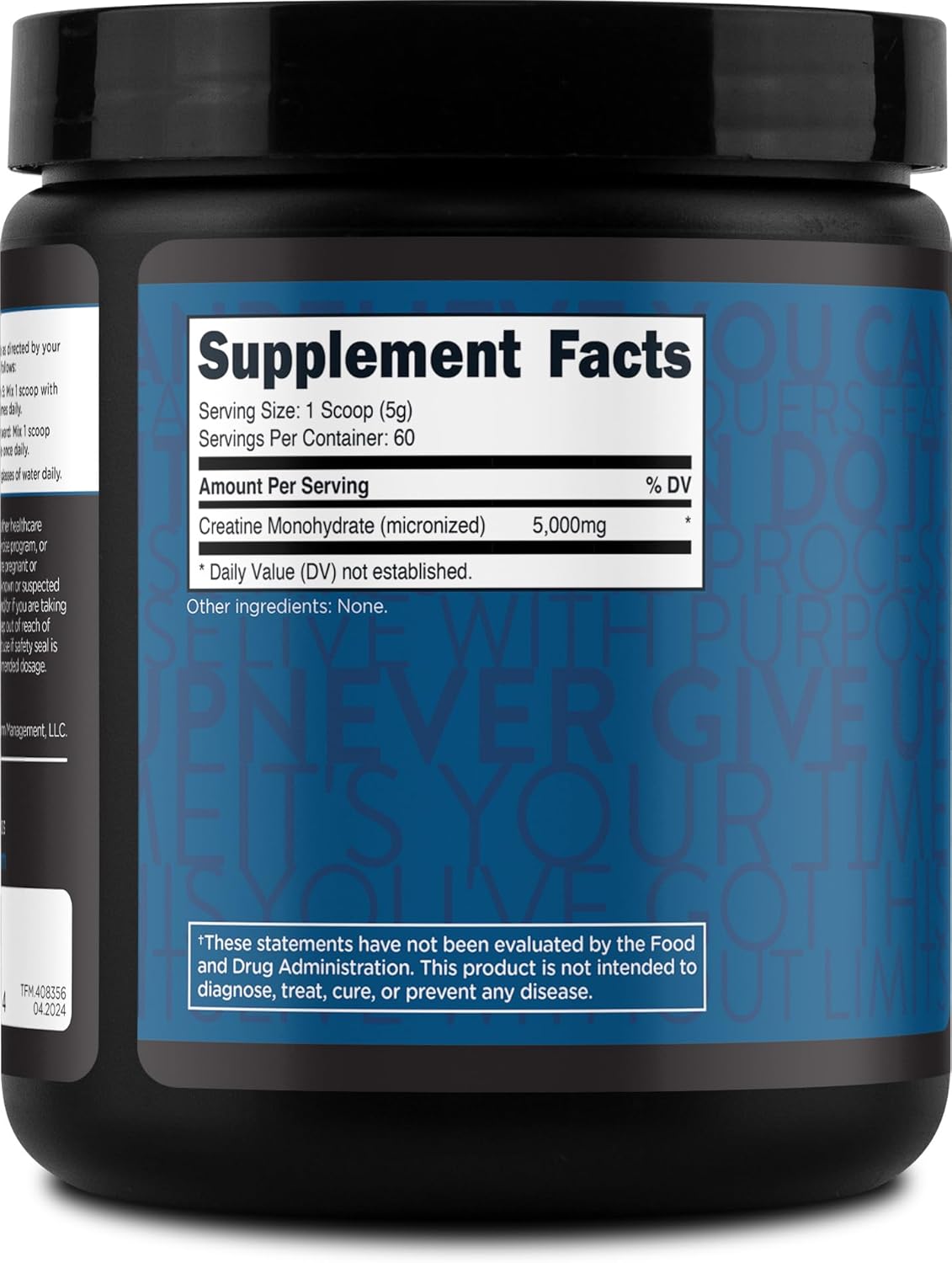 5000mg Creatine Monohydrate Powder - 60 Servings, Unflavored by TransformHQ