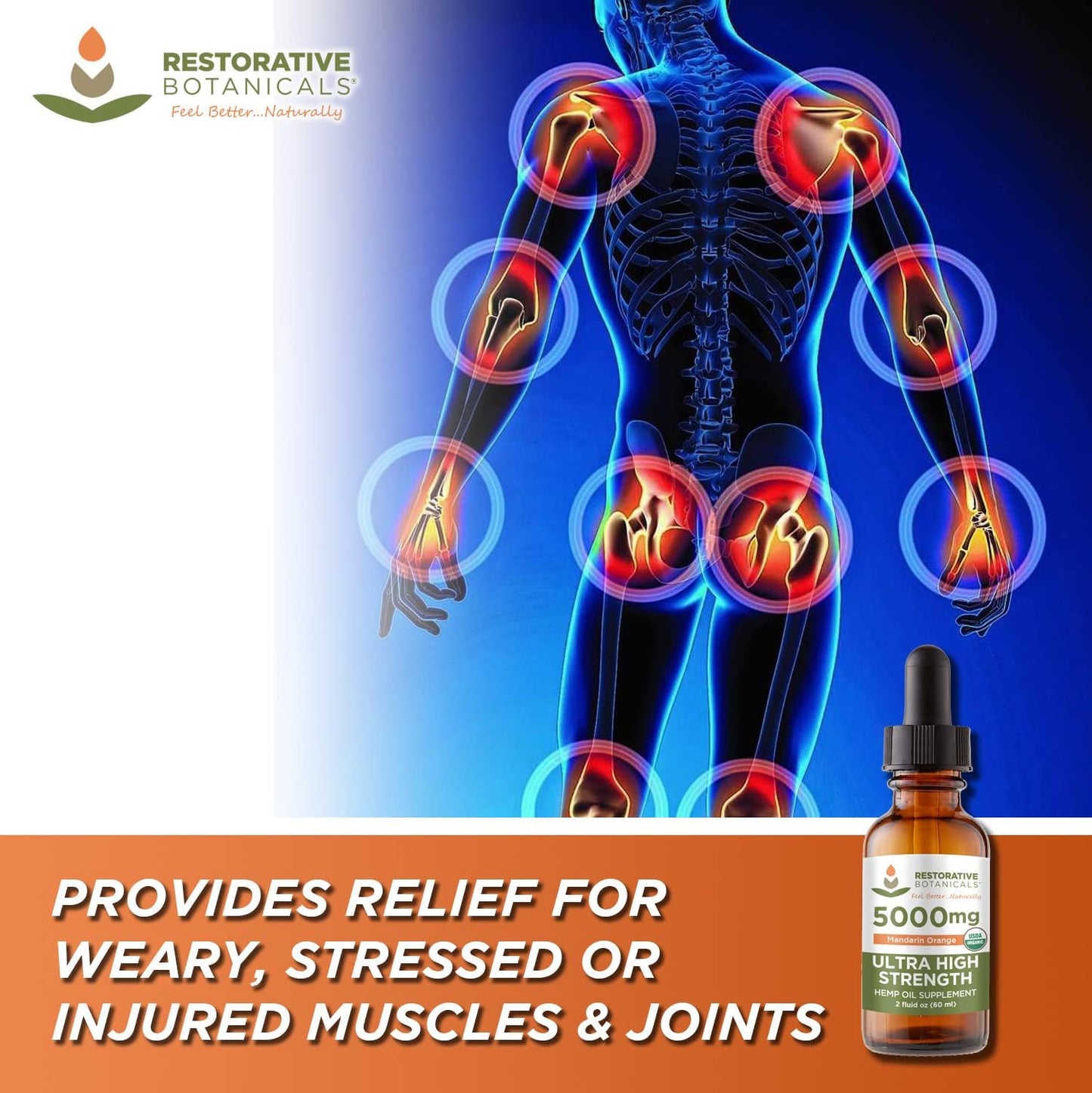 5000mg Mandarin Orangemetabolism boosterSeed Oil Extract - Restorative Botanicals (2 oz, 120 Servings)