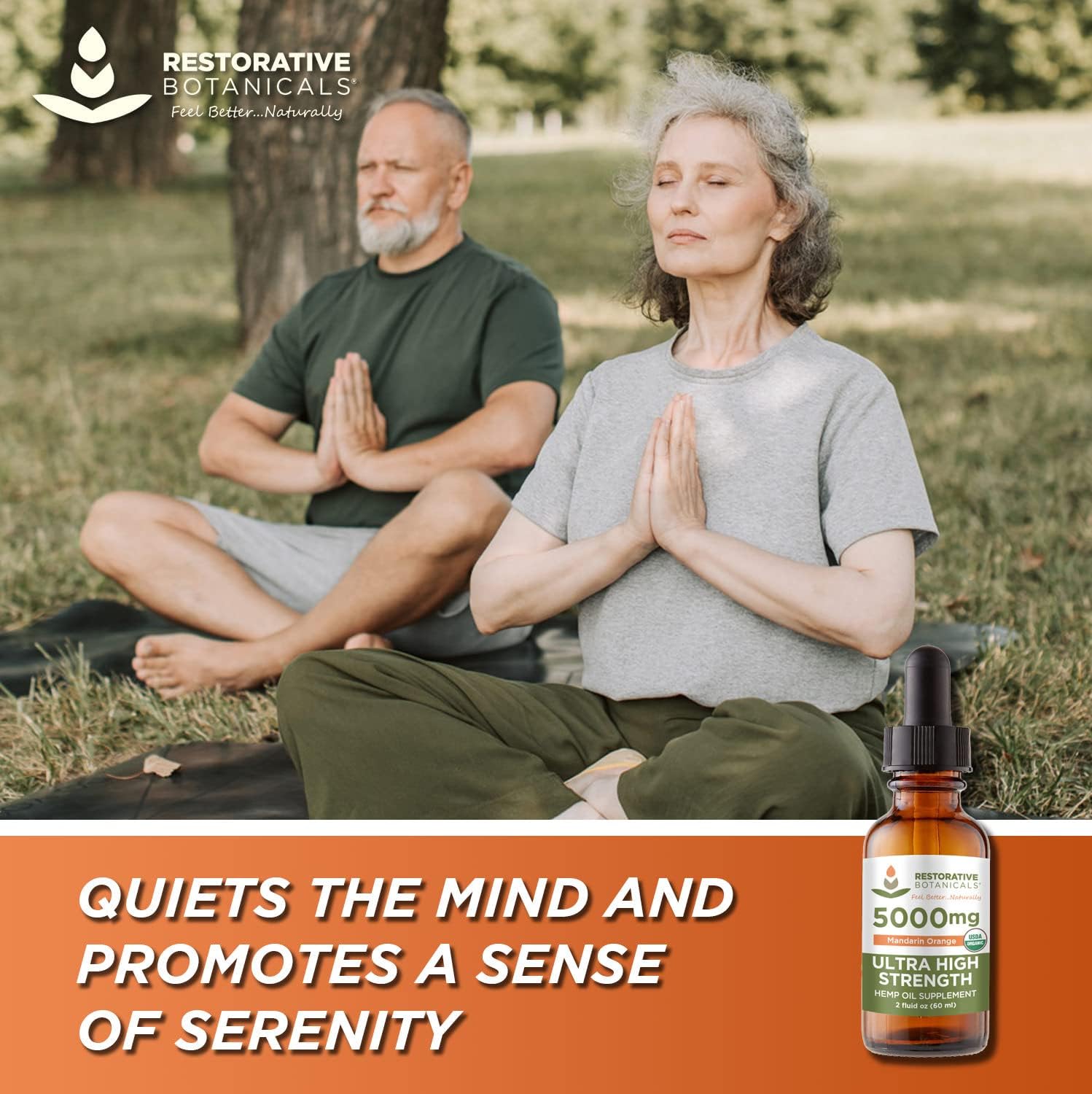 5000mg Mandarin Orangemetabolism boosterSeed Oil Extract - Restorative Botanicals (2 oz, 120 Servings)