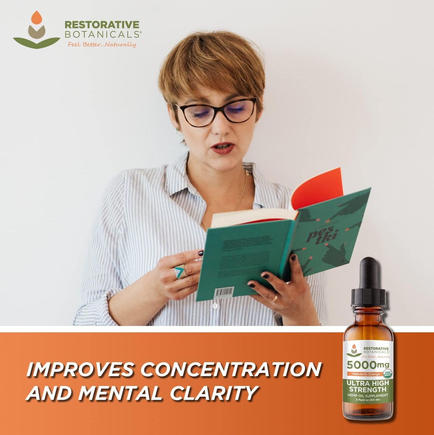 5000mg Mandarin Orangemetabolism boosterSeed Oil Extract - Restorative Botanicals (2 oz, 120 Servings)