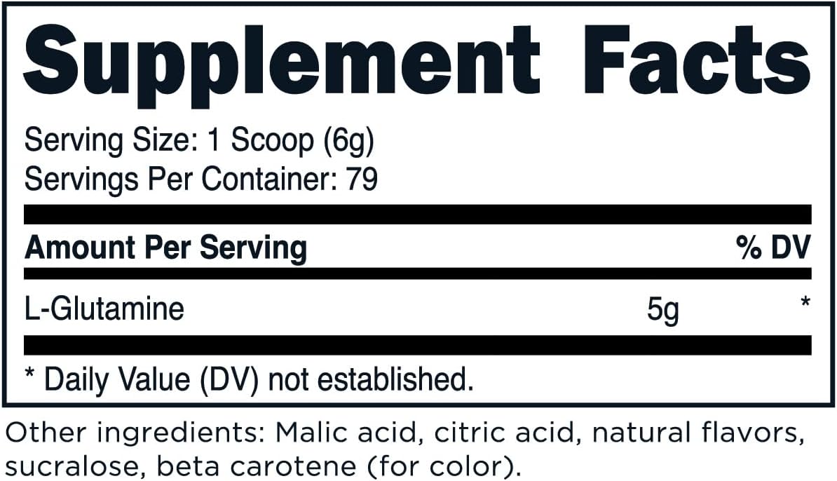 500g Tropical Whip L-Glutamine Powder by TransformHQ - Gluten Free, Non-GMO Formula