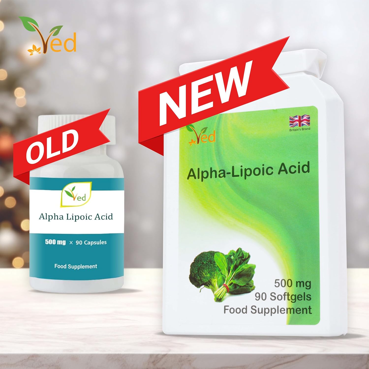 500mg Alpha Lipoic Acid Softgels - 90 Count ved Alpha Lipoic Acid Supplement