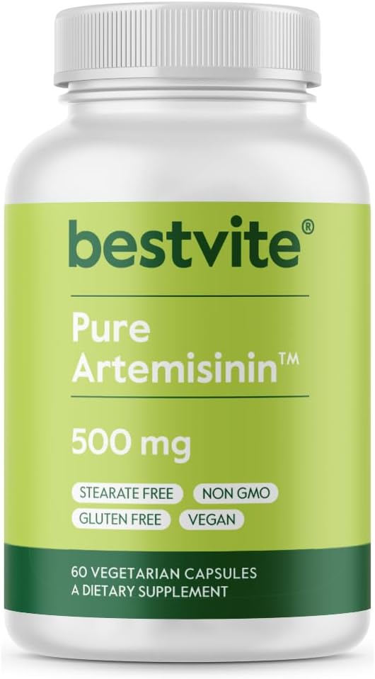 500mg Artemisinin Capsules - 60 Vegetarian Capsules, Vegan, Gluten-Free, Non-GMO, No Fillers, No Stearates, No Flow Agents
