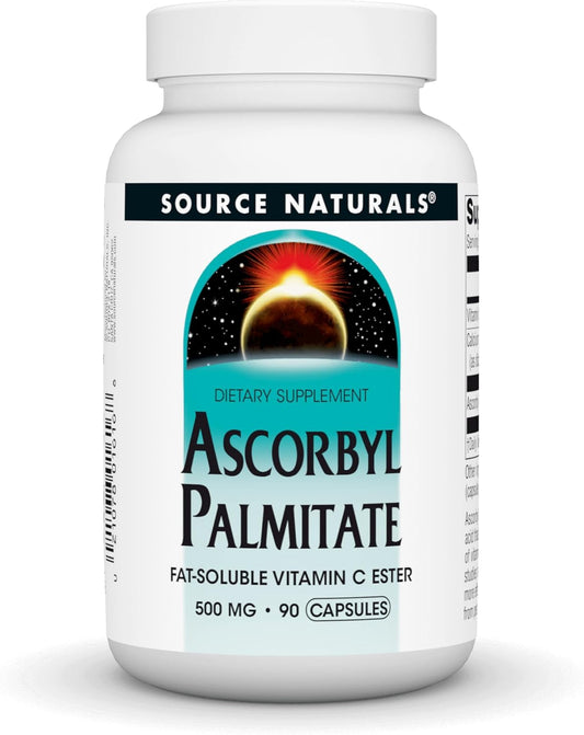 500mg Ascorbyl Palmitate Capsules - Source Naturals - 90 Count