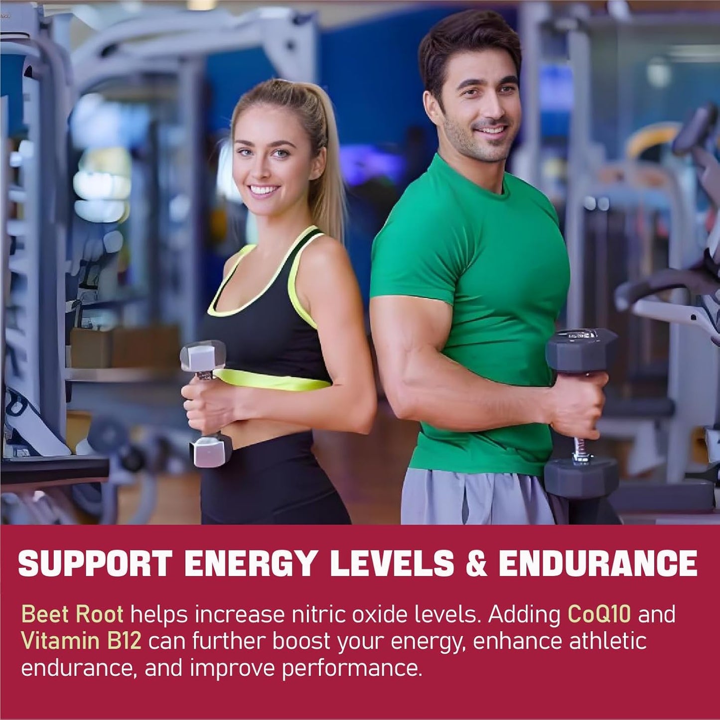 500mg Beet Root Gummies with CoQ10, Grape Seed & Vitamin C - Sugar Free Antioxidant & Energy Support for Men & Women