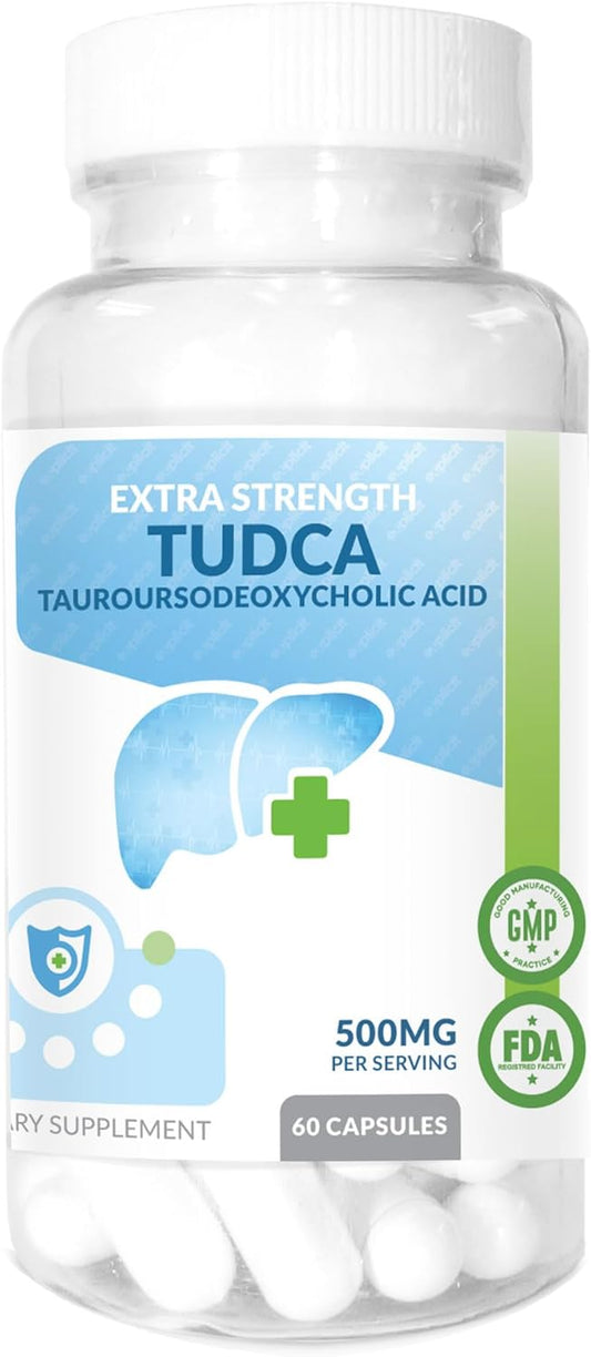 500mg eXplicit Supplements TUDCA Liver Support Capsules - Pure Liver Health Boost - 60 Count Bottle