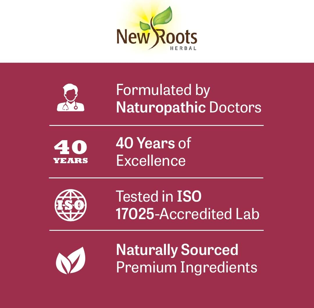 500mg Lions Mane Mushroom Extract Capsules for Memory, Focus & Immune Support | 60 Veggie Capsules by New Roots Herbal