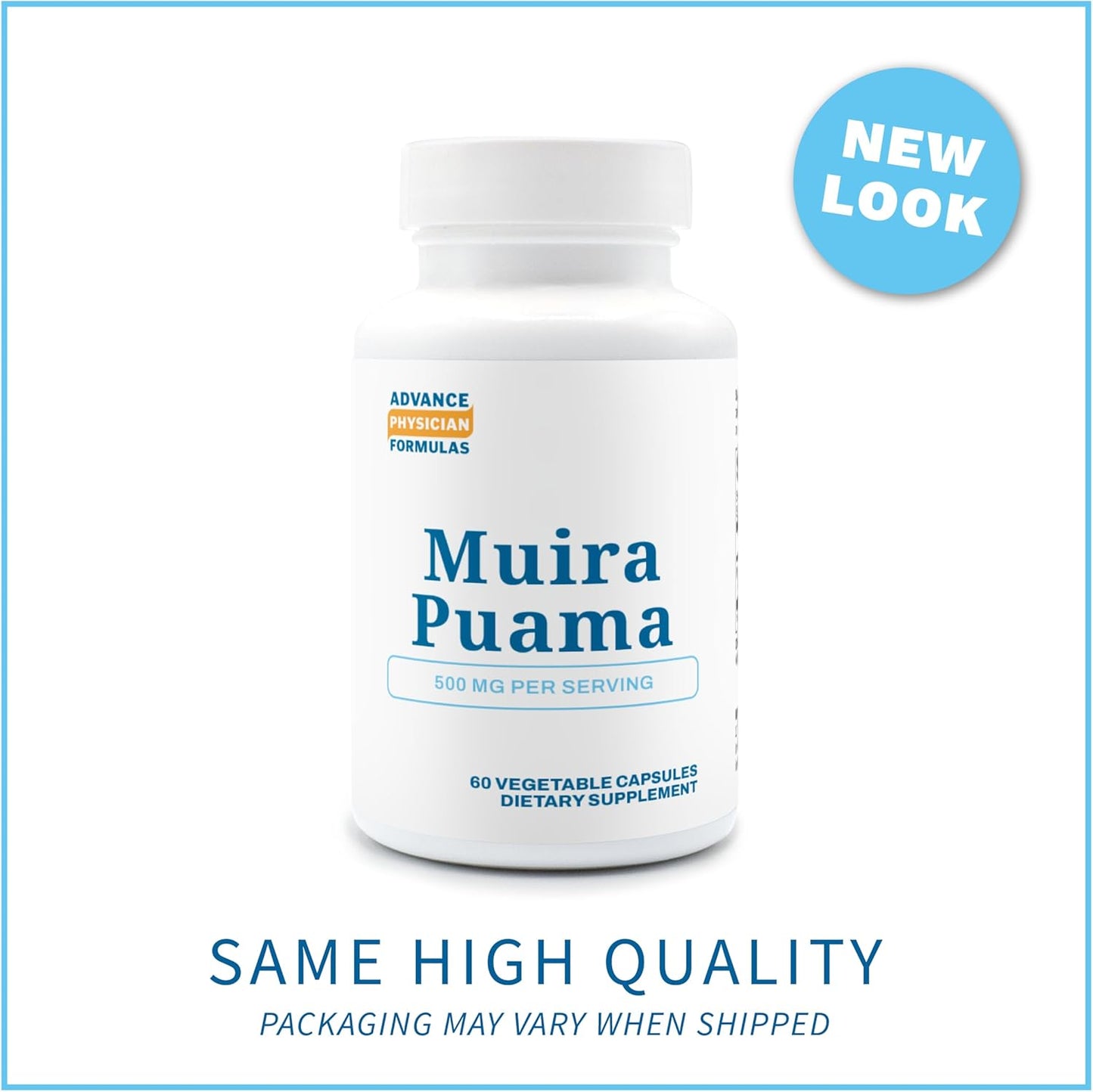 500mg Muira Puama Extract - 60 Vegetable Capsules by Advance Physician Formulas