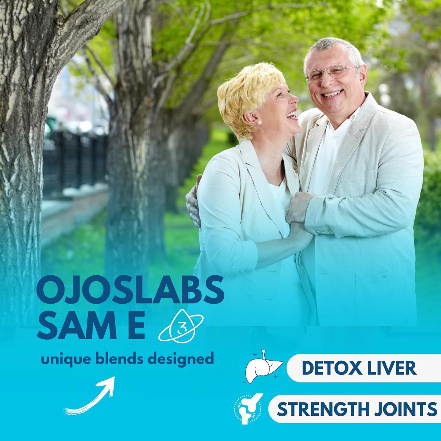 500mg SAM-e Methionine Supplement for Liver, Joint, Brain & Mood Support - High Absorption, Vegan, Gluten-Free, Non-GMO - Made in USA - 60 Capsules (2 Pack)