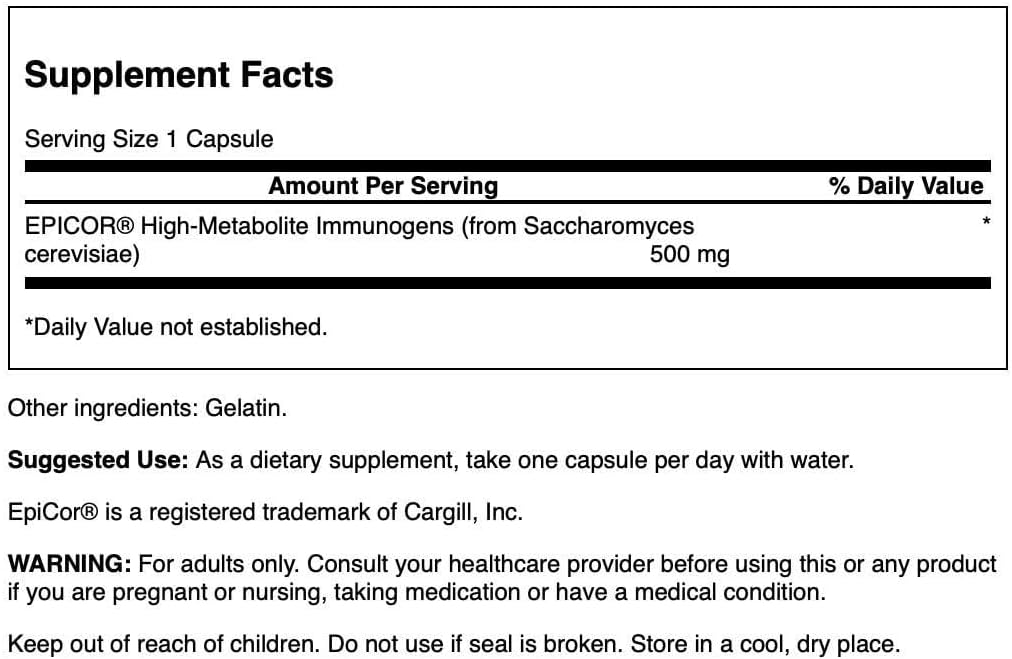 500mg Swanson Epicor High-Metabolite Immunogens Capsules - 30 Count