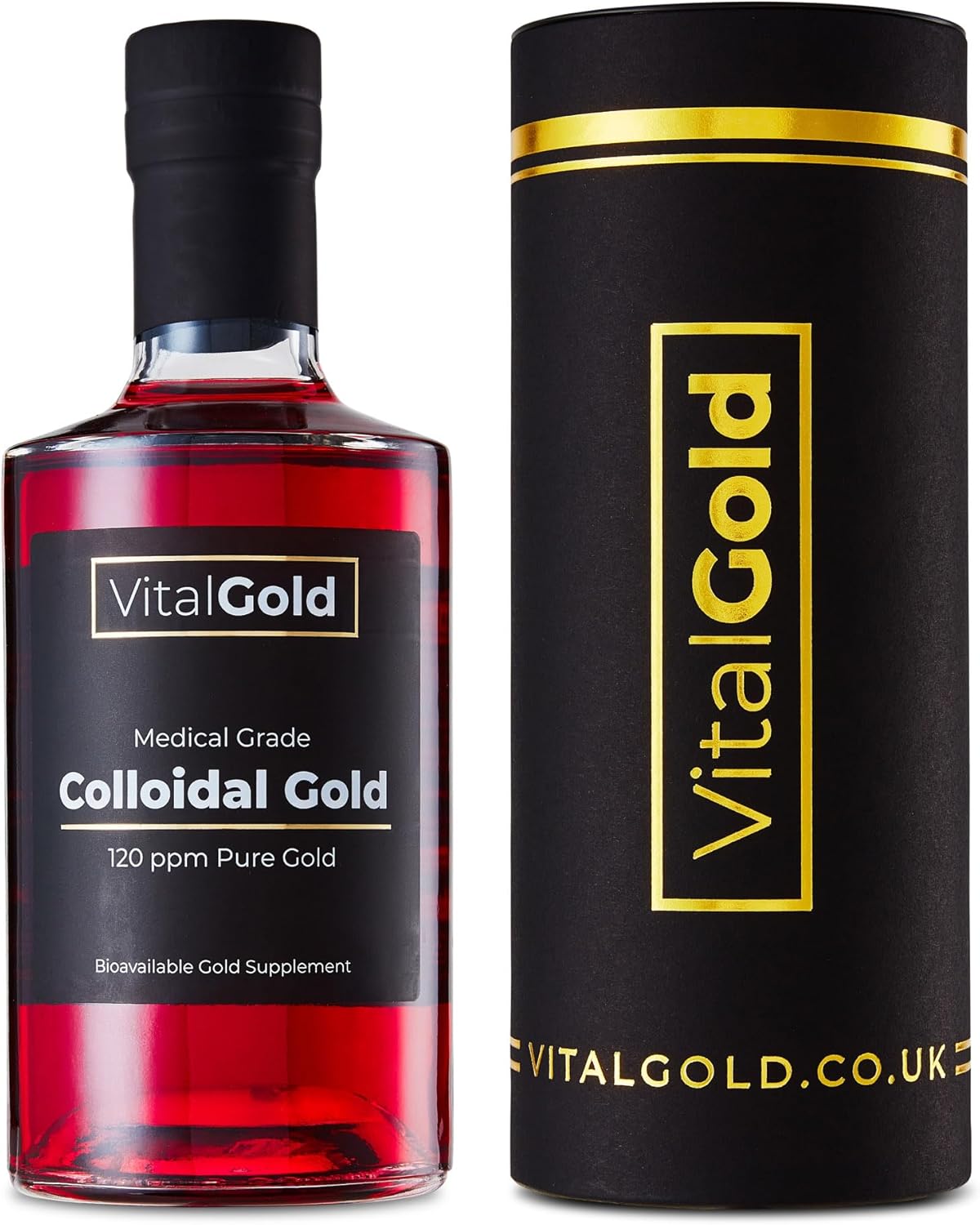 500ml Vital Gold Colloidal Gold Supplement - 120 PPM Ultra Strength Formula