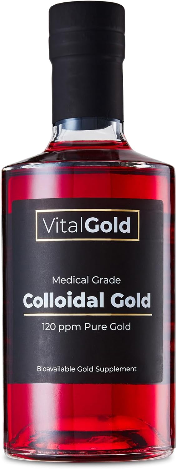 500ml Vital Gold Colloidal Gold Supplement - 120 PPM Ultra Strength Formula