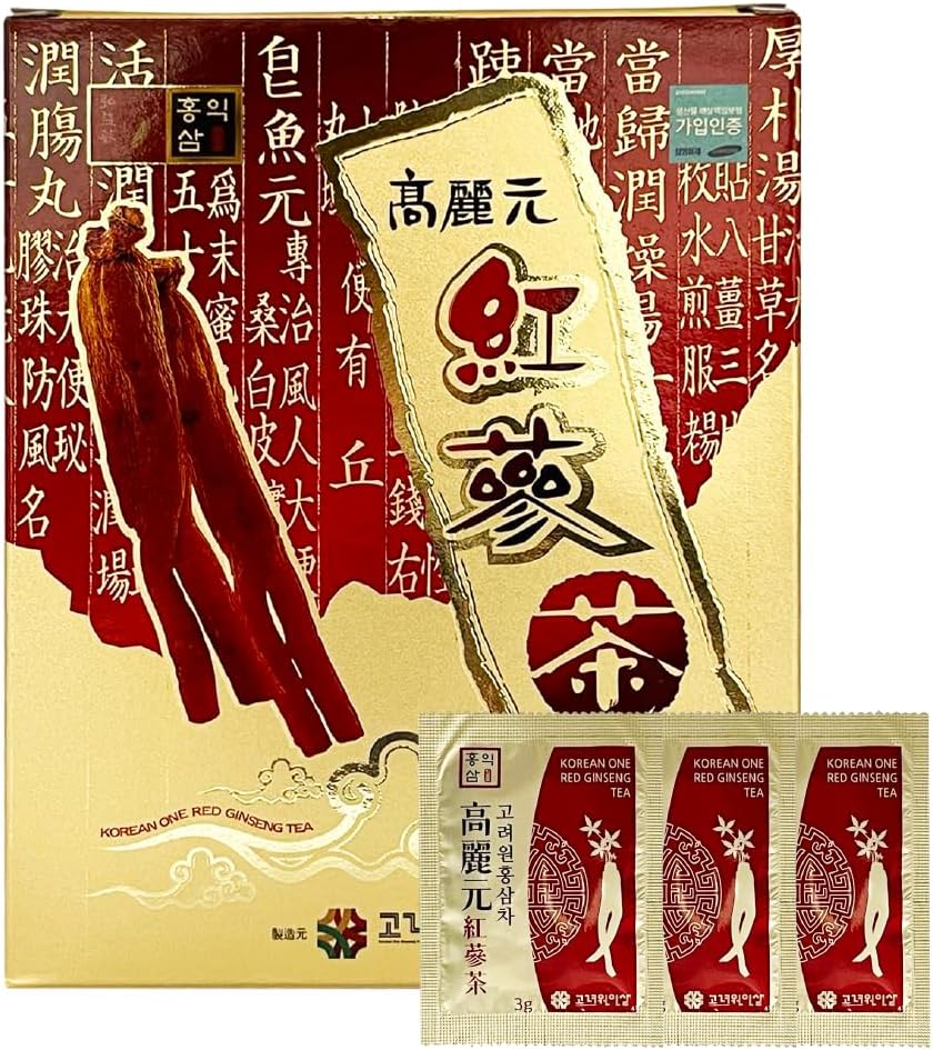 50T Korean Red Ginseng Extract Granules Tea - Premium Quality Supplement for Energy and Immune Support