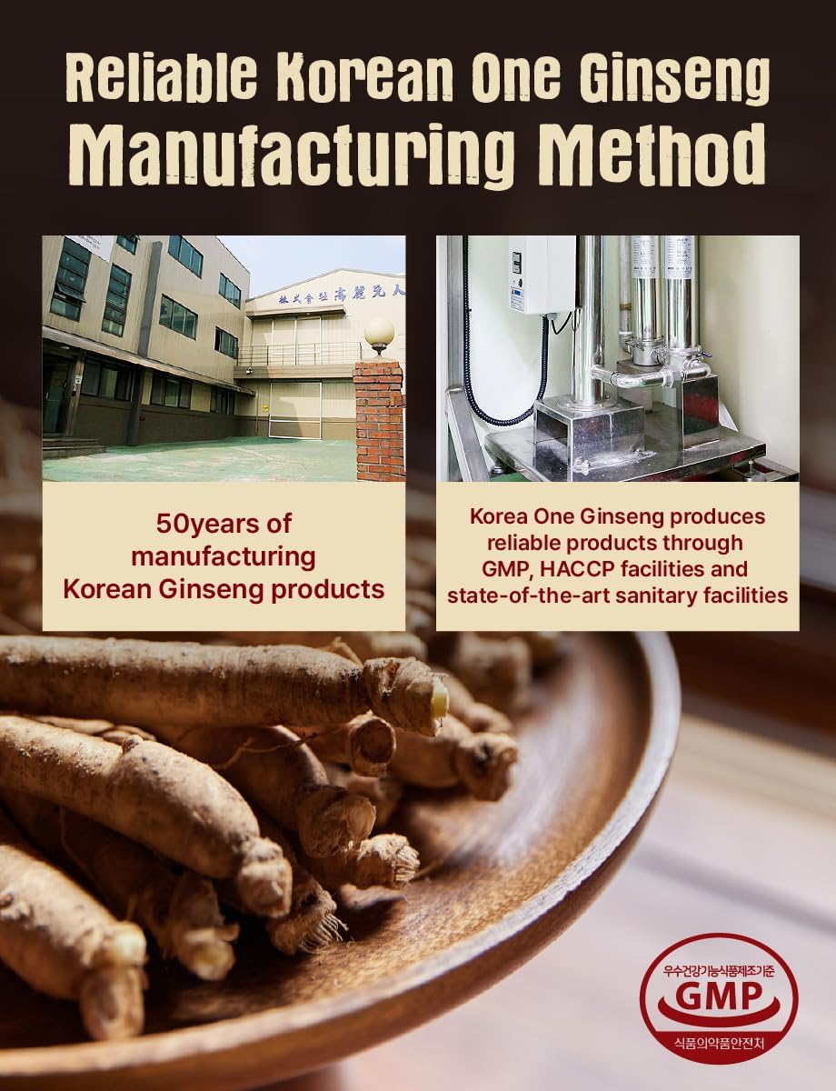 50T Korean Red Ginseng Extract Granules Tea - Premium Quality Supplement for Energy and Immune Support