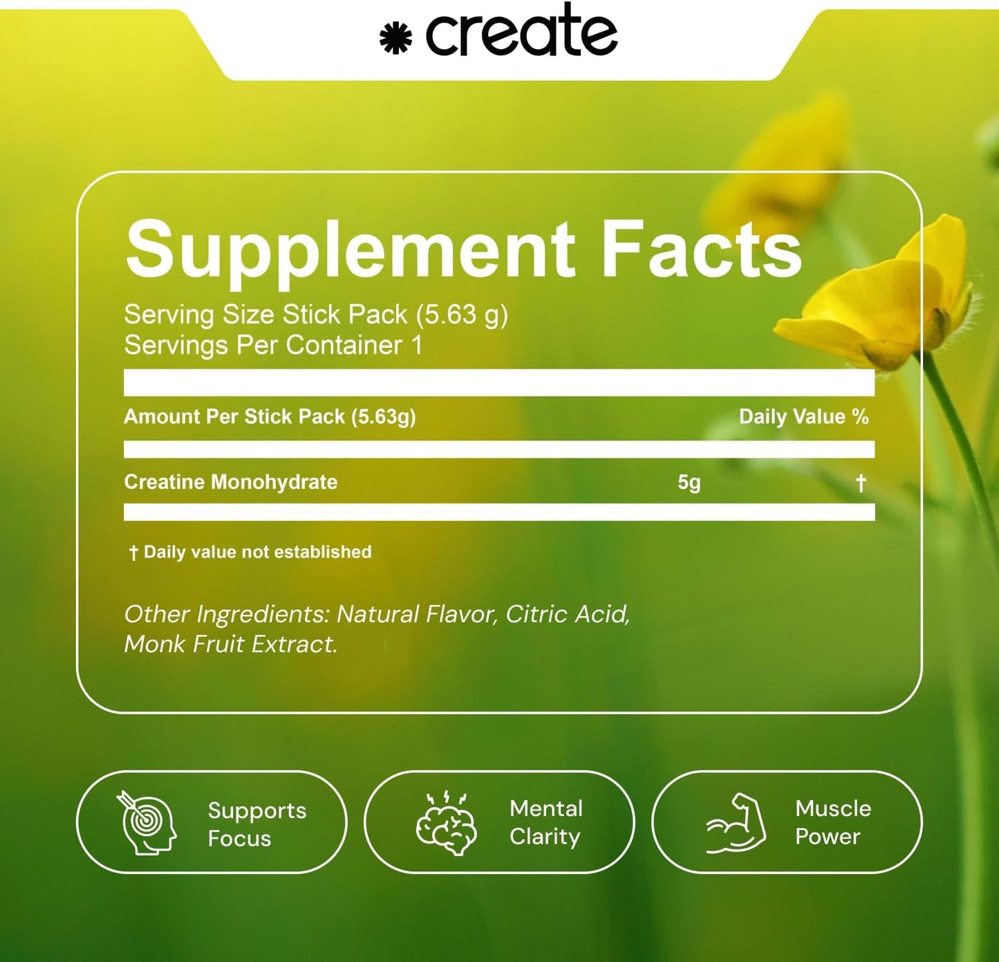 5g Creapure Creatine Monohydrate Powder for Strength, Energy & Recovery - 30 Packets | Vegan, Non-GMO, Sugar-Free, Unflavored