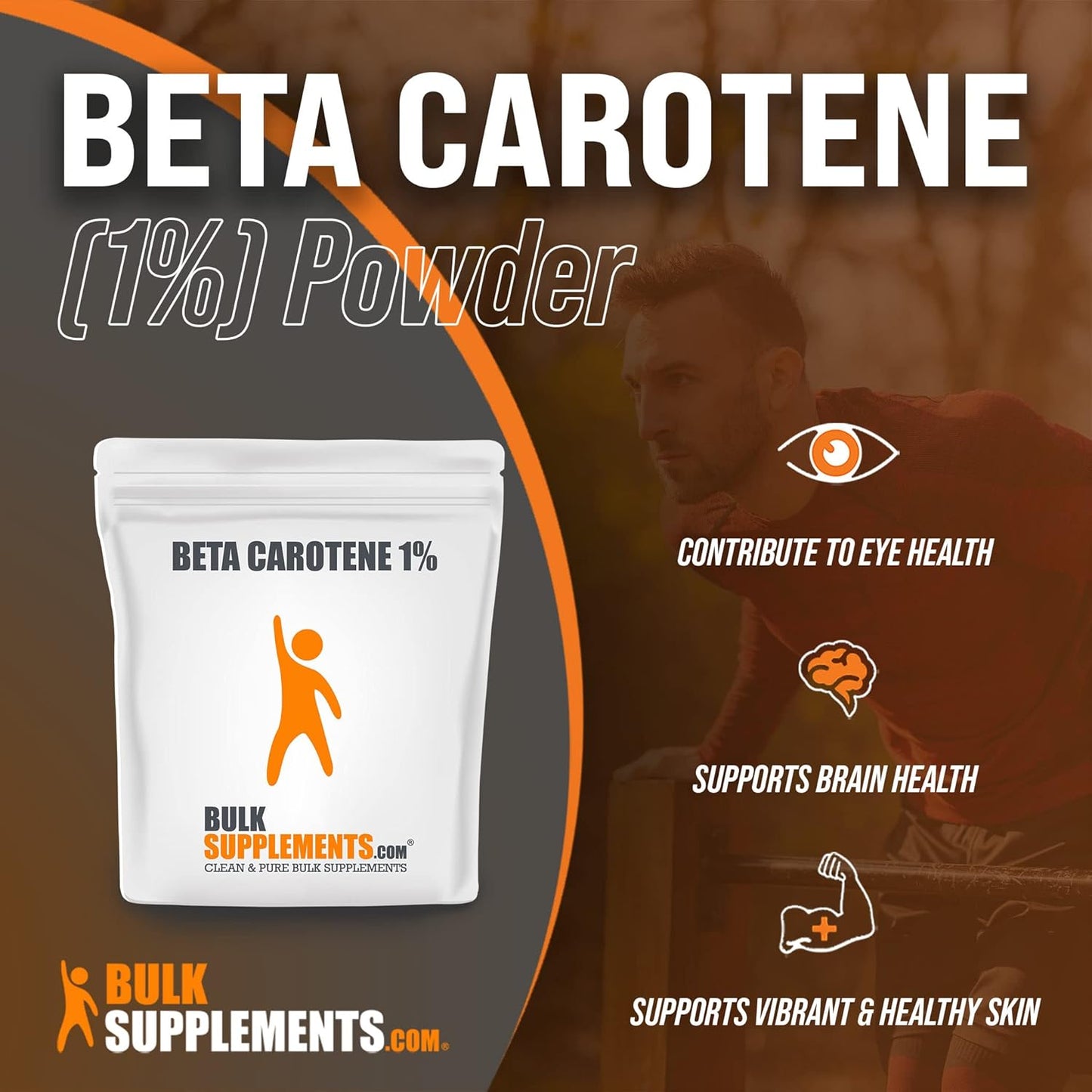 5kg Bulk Beta Carotene Powder for Eye Health & Melanin Support - Vitamin A Supplement for Vision - Large Size Beta Carotene Supplements