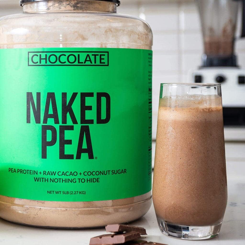 5lb Bulk Chocolate Naked Pea Protein Isolate - Plant Based, Vegan, Non-GMO, Gluten Free, Easy to Digest
