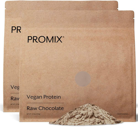 5lb Bulk ProMix Plant-Based Vegan Protein Powder - Raw Chocolate Flavor - Pea Protein & Vitamin B12 - Gluten-Free for Shakes, Smoothies, and Recipes
