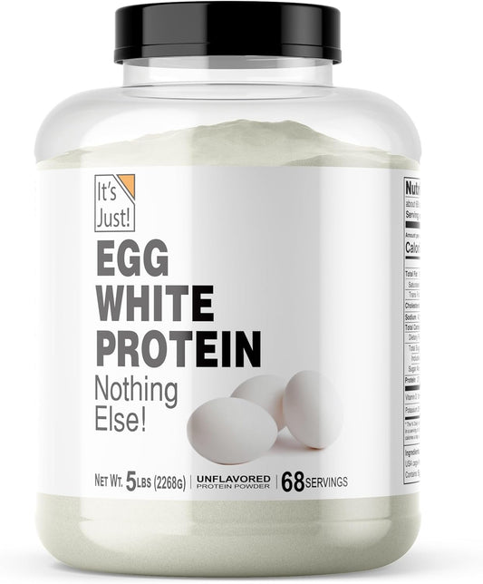 5lb Egg White Protein Powder Made in the USA from Cage-Free Eggs - Unflavored Dried Egg Whites