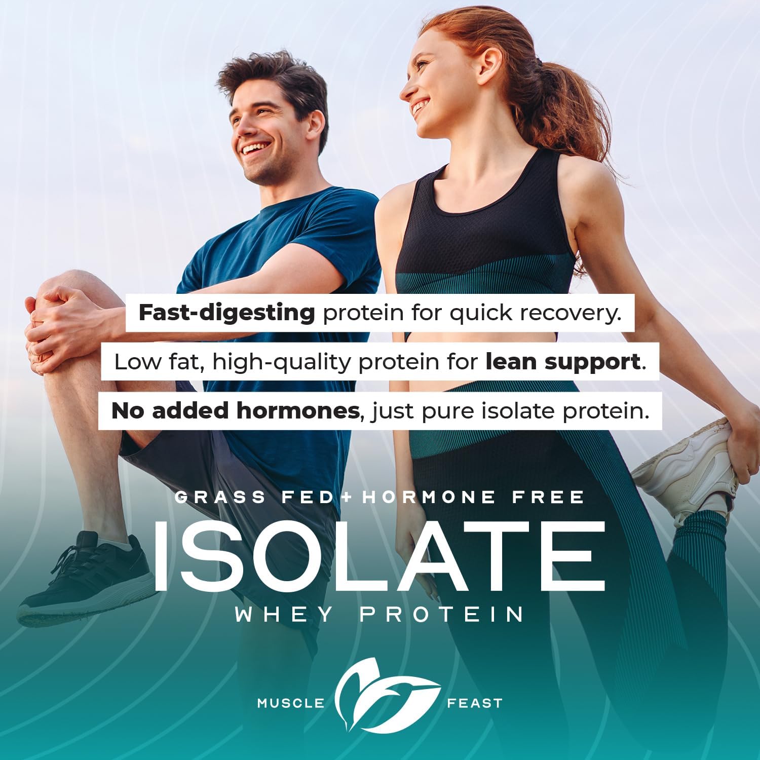 5lb Muscle Feast Grass-Fed Whey Protein Isolate, Mocha Flavor, Hormone-Free & Pasture-Raised