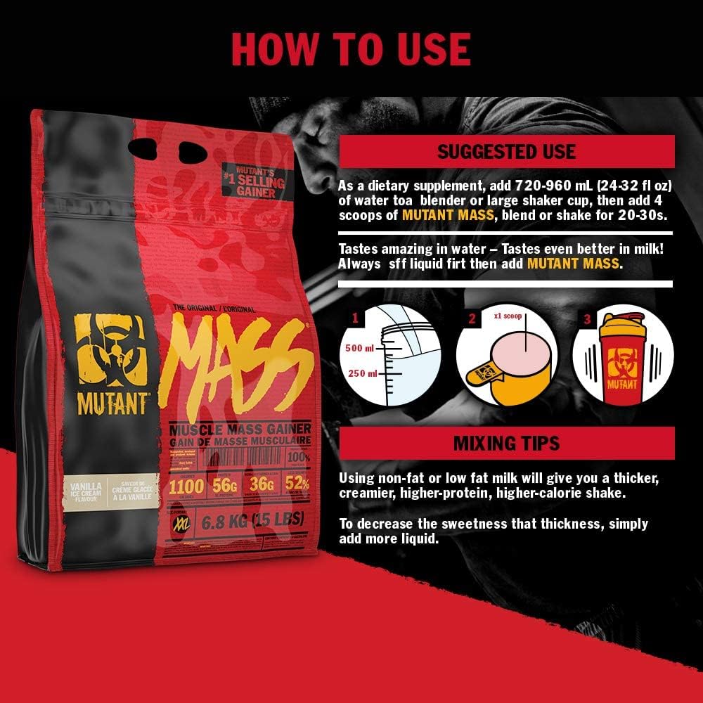 5lb Mutant Mass Weight Gainer Protein Powder for Lean Mass & Muscle Build - Chocolate Peanut Butter Flavor