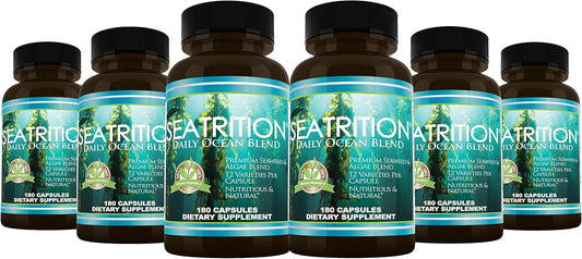 6 Bottles of Daily Health Seatrition with 1080 Capsules for Enhanced Wellness