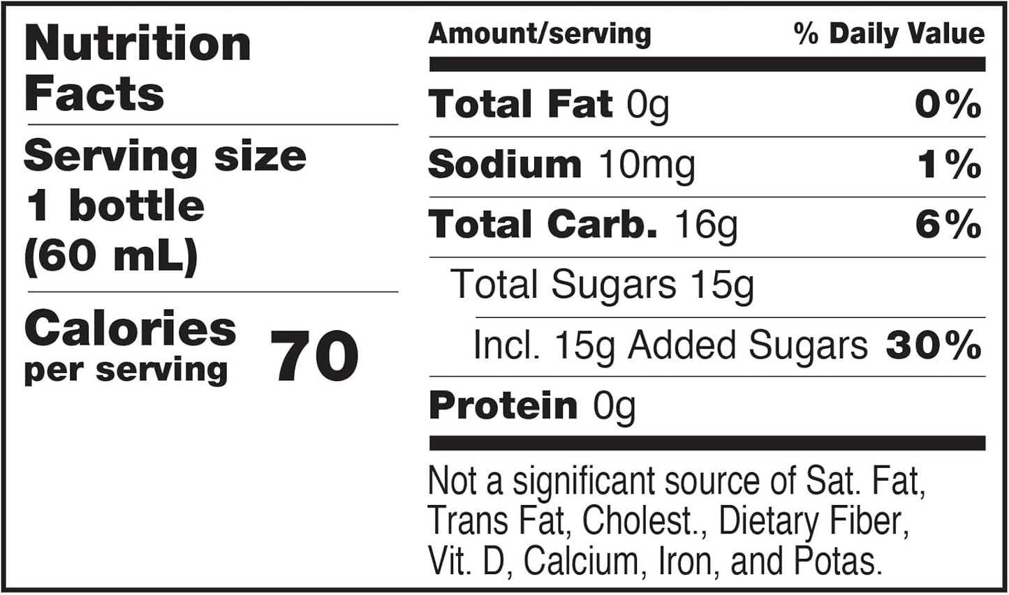 6 Bottles TRUEplus Pomegranate Flavored Glucose Shots for Quick Energy Boost