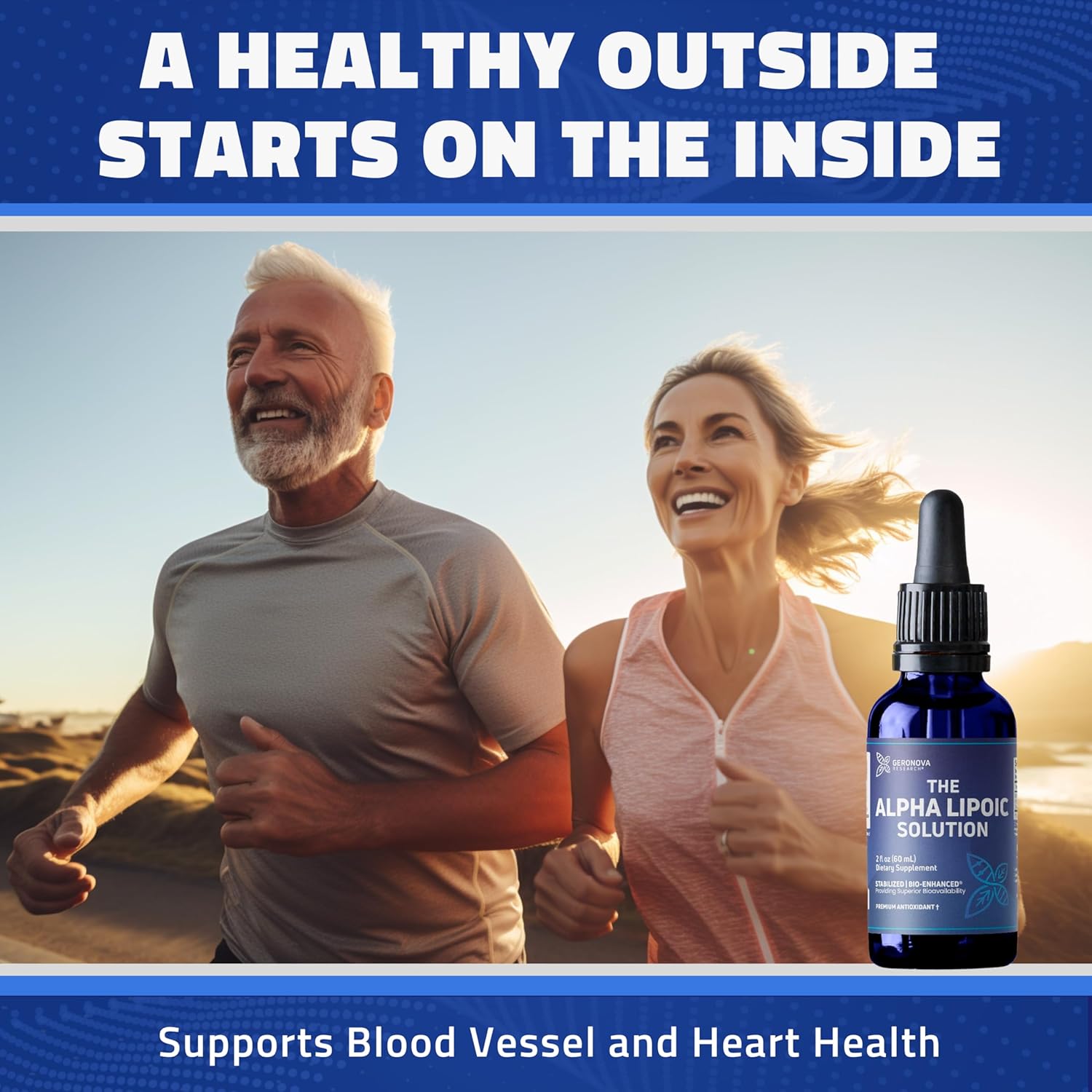 6 fl oz Geronova Research Alpha Lipoic Acid Liquid - 6 Month Supply - Bio-Enhanced ALA Supplement for Superior Absorption