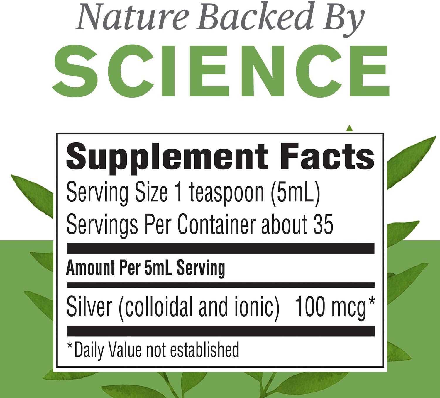 6 Fl Oz Nature's Sunshine Silver Shield Liquid | Immune Support Colloidal Silver with Aqua Sol Technology for Protection