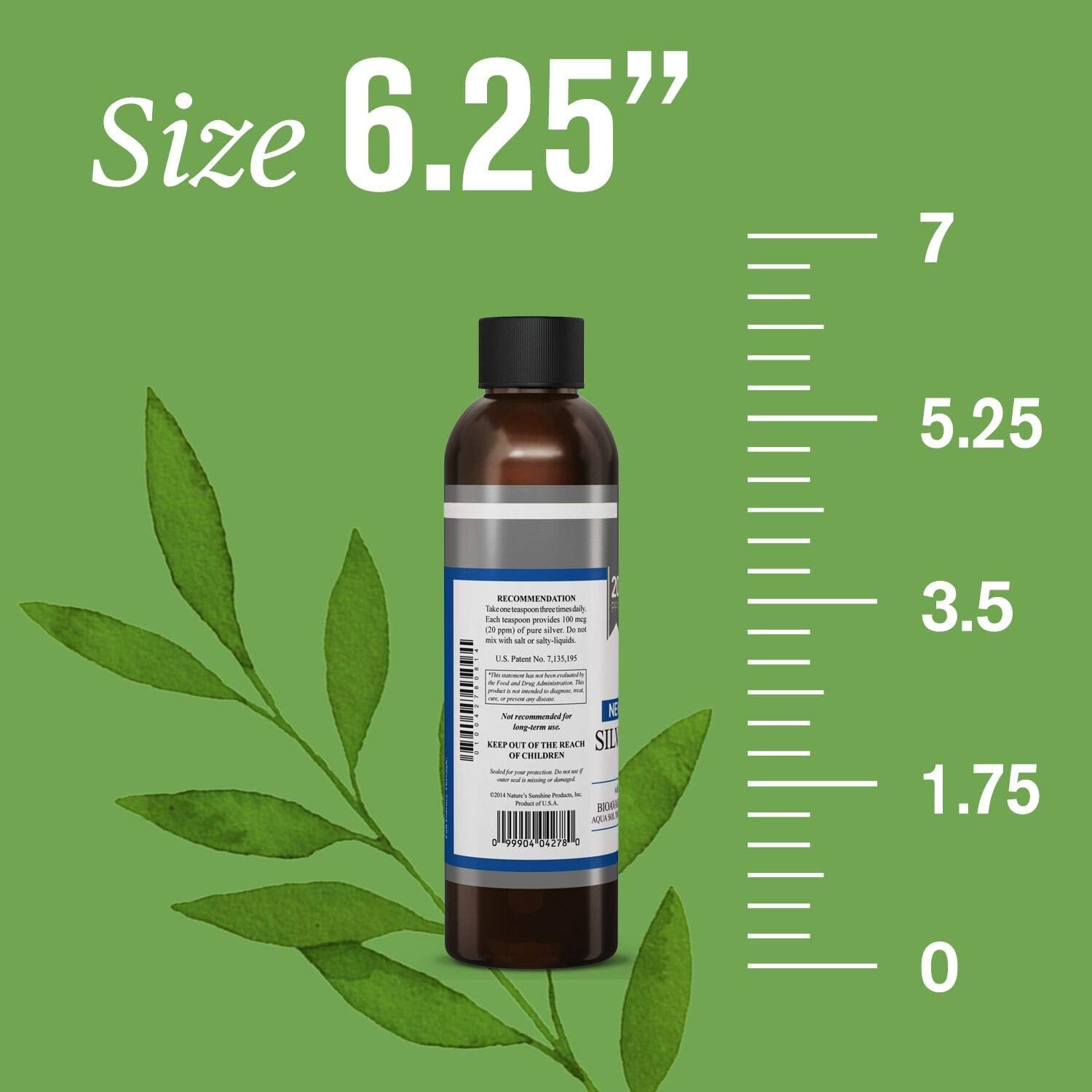 6 Fl Oz Nature's Sunshine Silver Shield Liquid | Immune Support Colloidal Silver with Aqua Sol Technology for Protection