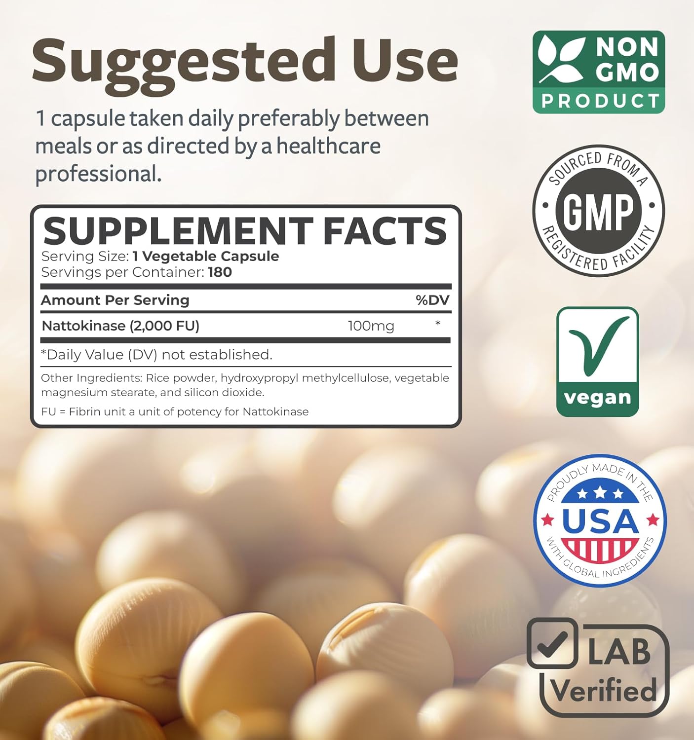 6-Month Supply of Nattokinase & Olive Leaf for Flow & Wellness - Powerful Natural Ingredients for Health Harmony