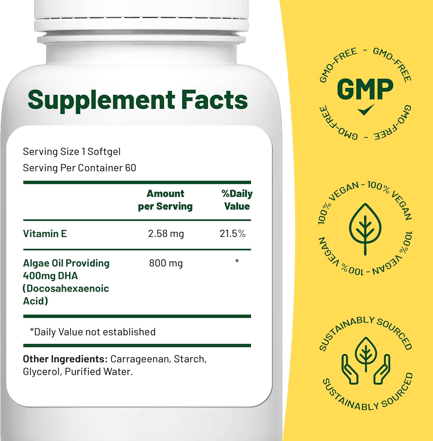 6-Month Vegan Immunity Boost Bundle: Plant-Based Multivitamins & Omega 3 Algae Oil for Energy & Health - Vegan & Vegetarian Friendly