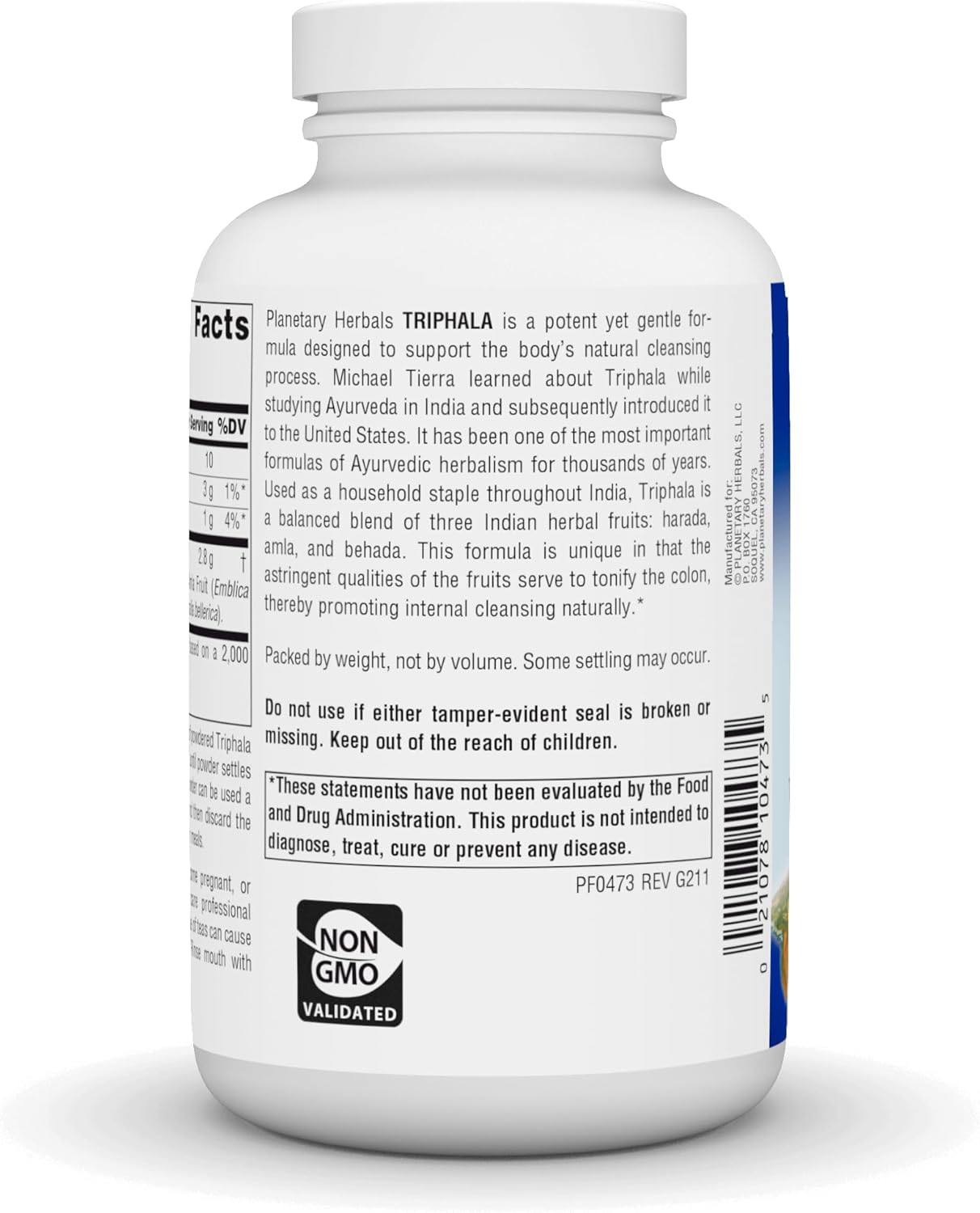 6 Ounce Planetary Herbals Triphala Internal Cleanser Powder for Natural Detoxification
