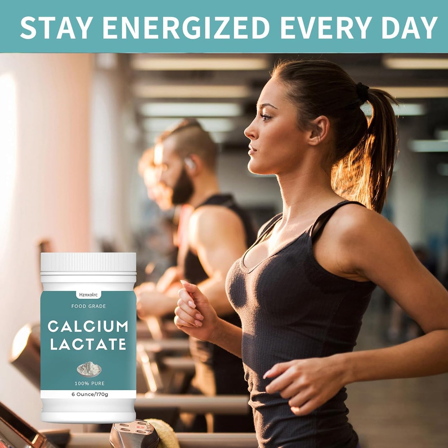 6 oz Pure Calcium Lactate Powder - Food-Grade Bone Health Support for Dairy, Breads, Pastries - Neutralizes Acidity, Preserves Freshness.