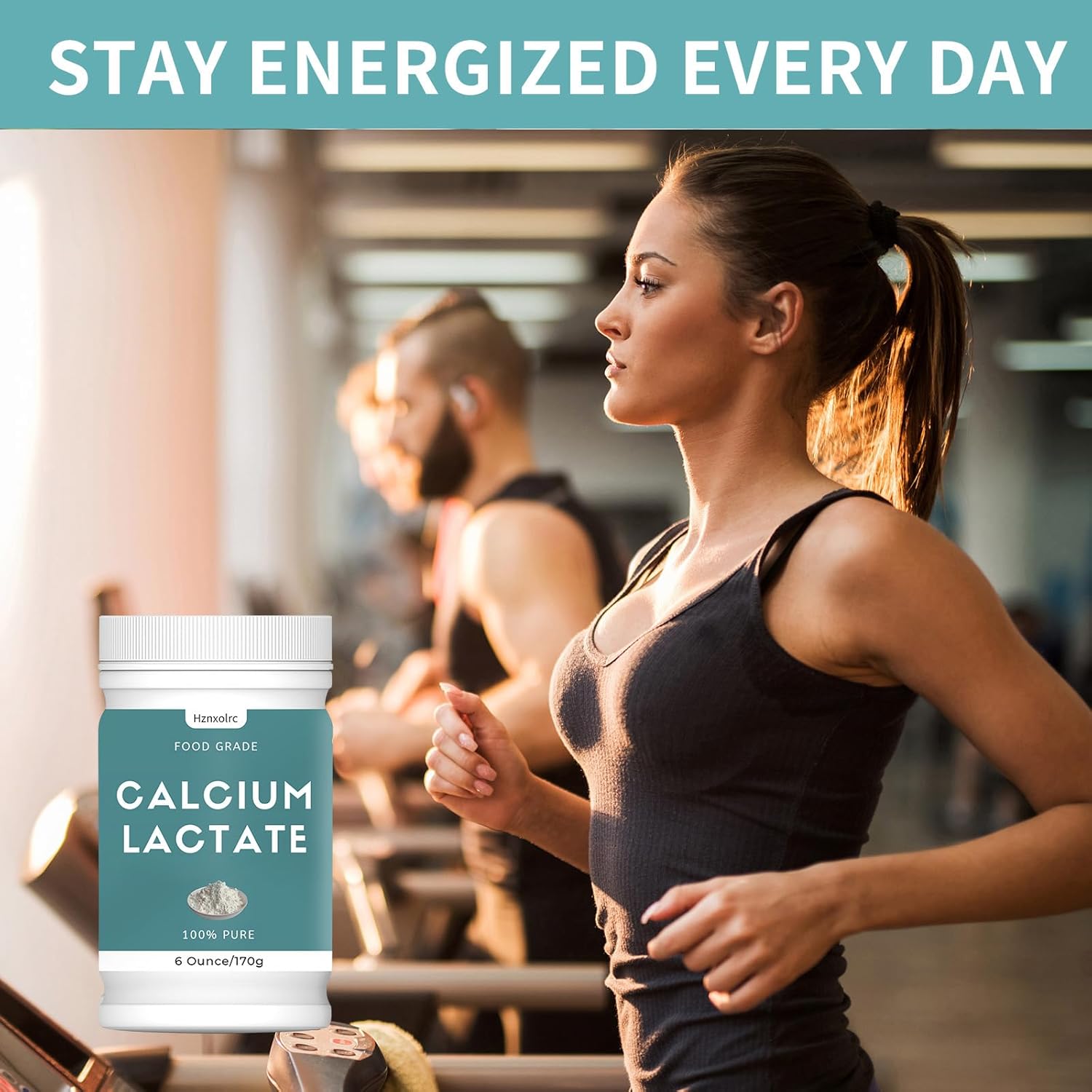 6 oz Pure Calcium Lactate Powder - Food-Grade Bone Health Support for Dairy, Breads, Pastries - Neutralizes Acidity, Preserves Freshness.