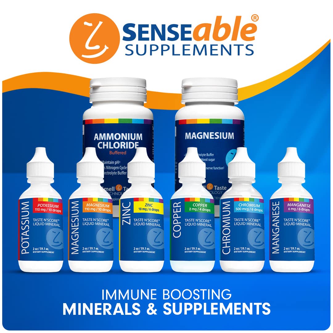 6-Pack Liquid Mineral Kit: SENSEable Supplements Lyte Balance Taste N' Score - Potassium, Zinc, Manganese, Copper, Chromium, Magnesium - 100% Pure Dietary Supplements