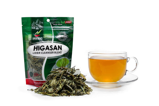 6 Pack of Hanan Peruvian Secrets Higasan Herbal Tea for Natural Liver Cleansing and Cholesterol Maintenance - 1.76oz / 50g each