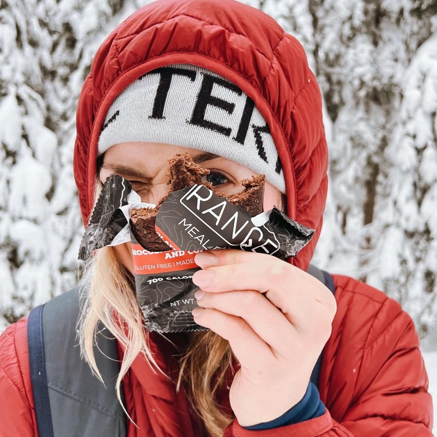 6 Pack of Mint Chocolate Chip High Calorie Gluten Free Meal Replacement Bars for Backpacking