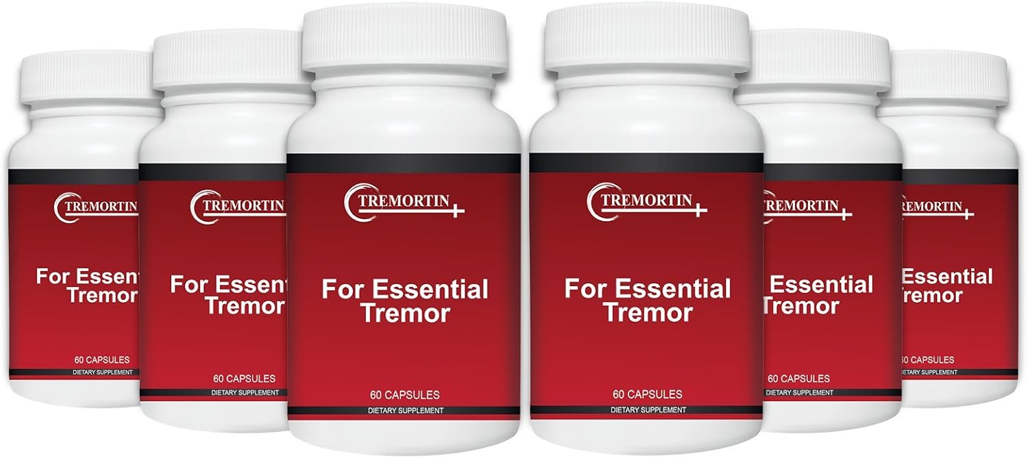 6-Pack Tremortin: Top Natural Relief for Essential Tremor - Helps with Shaky Hands, Arms, Legs, & Voice Tremors