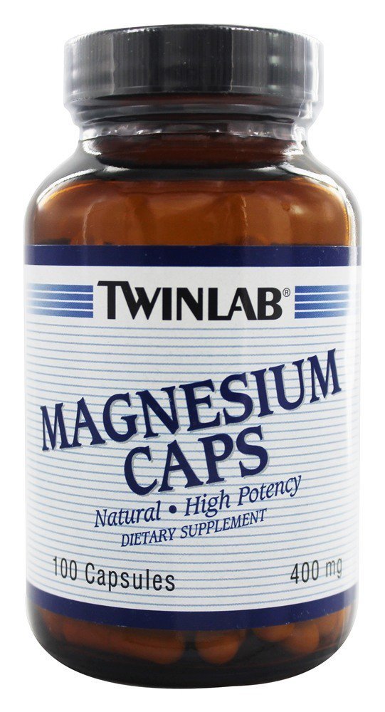 6-Pack TwinLab Magnesium Capsules - 100 Capsules per Bottle - BoostGo Australia
