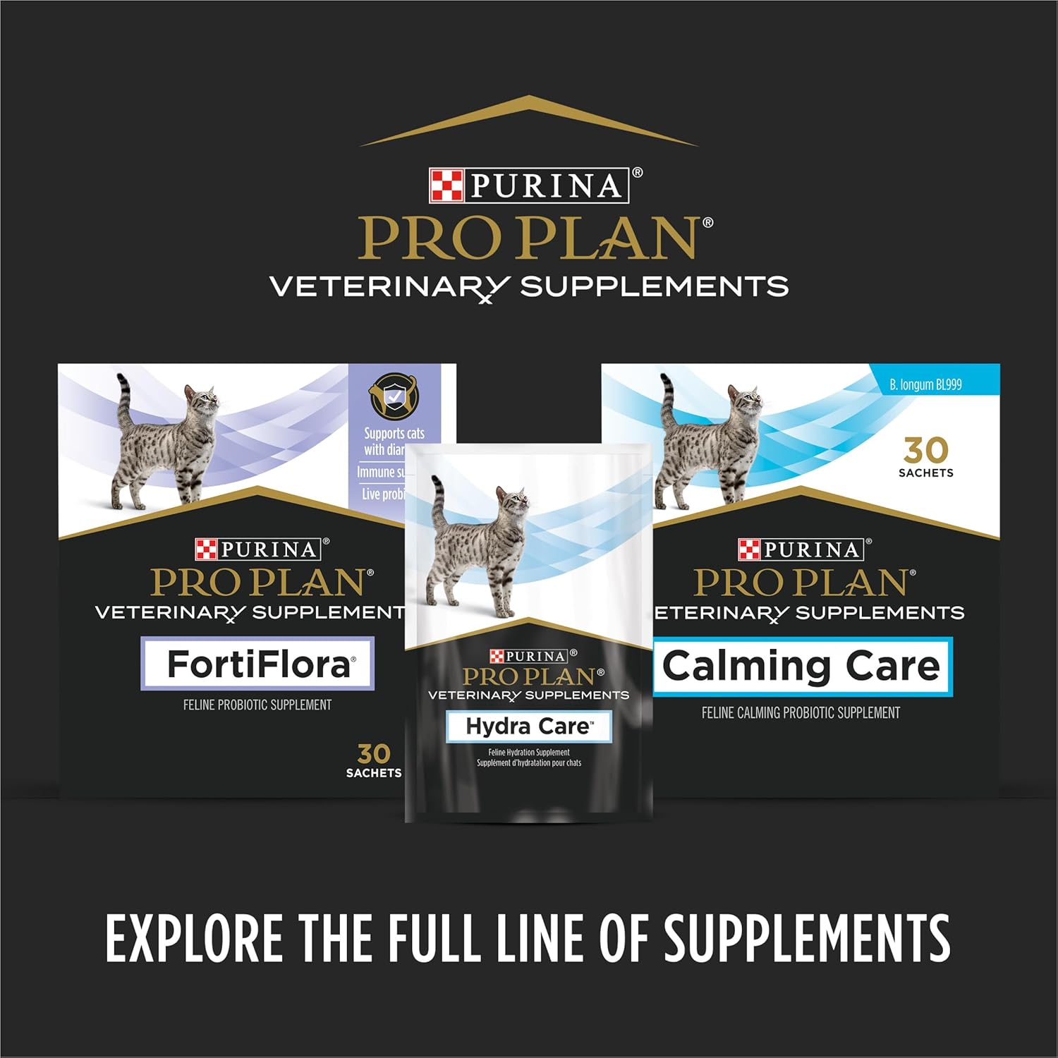 6 Packs of Purina Pro Plan Veterinary FortiFlora Cat Probiotic Supplement (30 ct. Boxes) for Diarrhea in Cats
