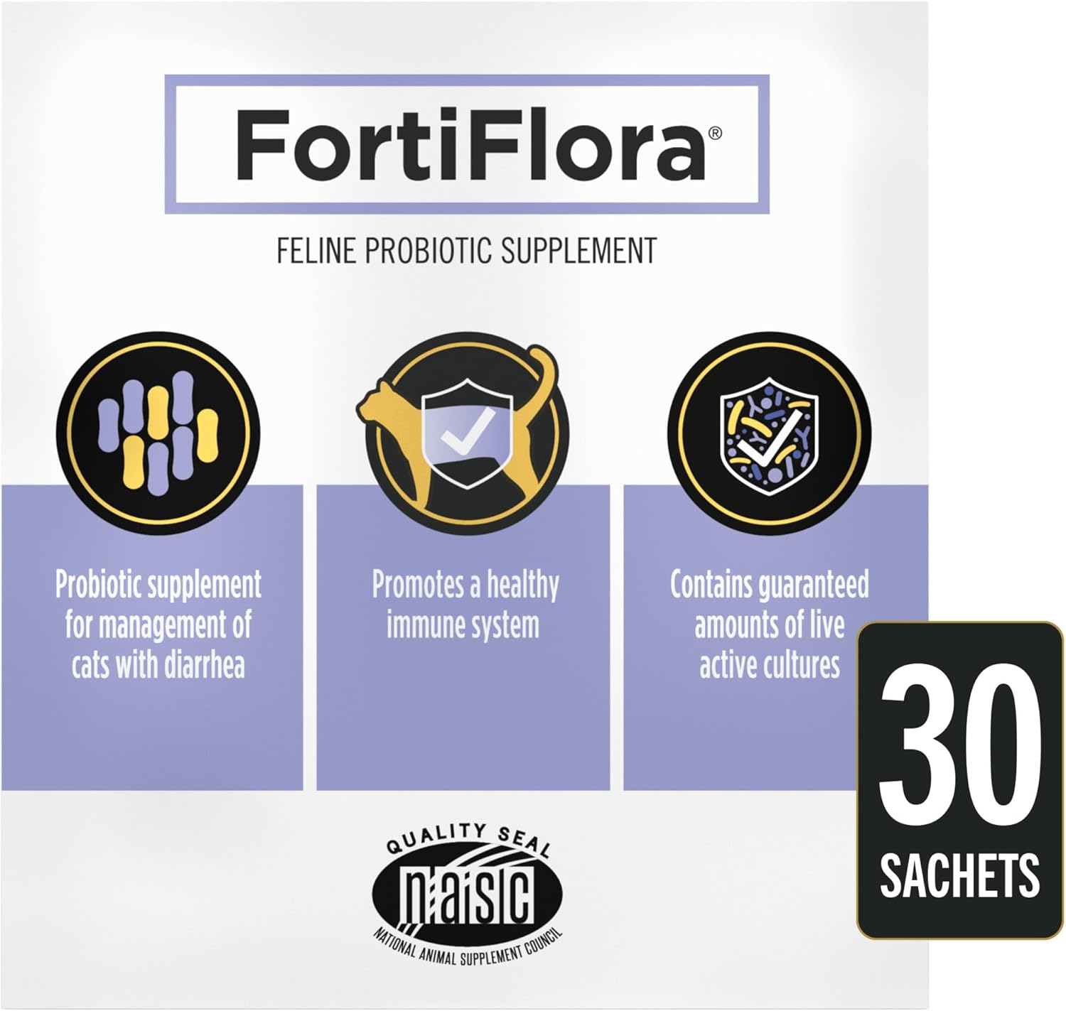 6 Packs of Purina Pro Plan Veterinary FortiFlora Cat Probiotic Supplement (30 ct. Boxes) for Diarrhea in Cats
