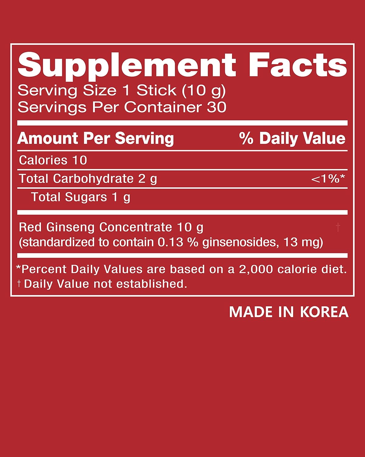 6-Year Red Ginseng Concentrate Stick for Immunity - FromBIO's Potent Formula