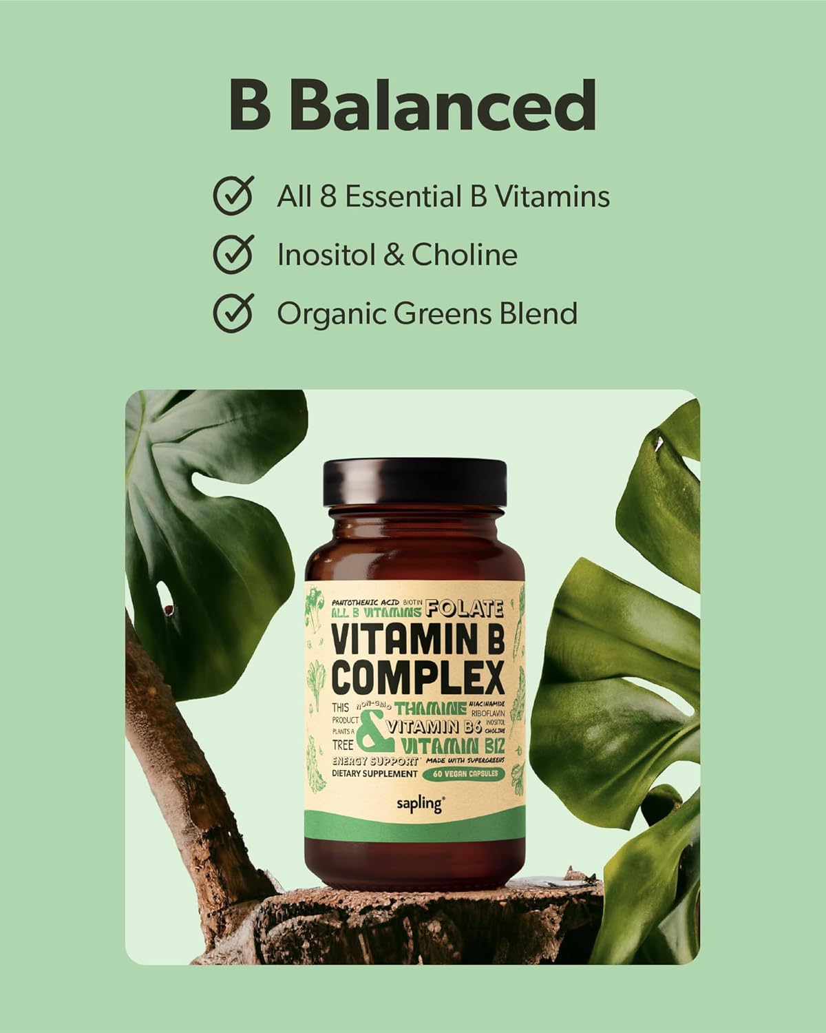 60 & 180 Softgels Bundle: Vegan Omega 3 with B Complex Vitamins - Plant Based DHA & EPA Fatty Acids, Whole Food Blend