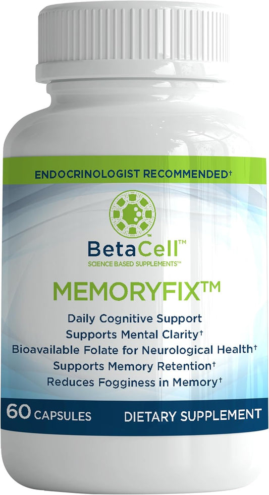 60 BETACELL Memoryfix Brain Supplement Capsules for Enhanced Cognitive Function and Memory Boost