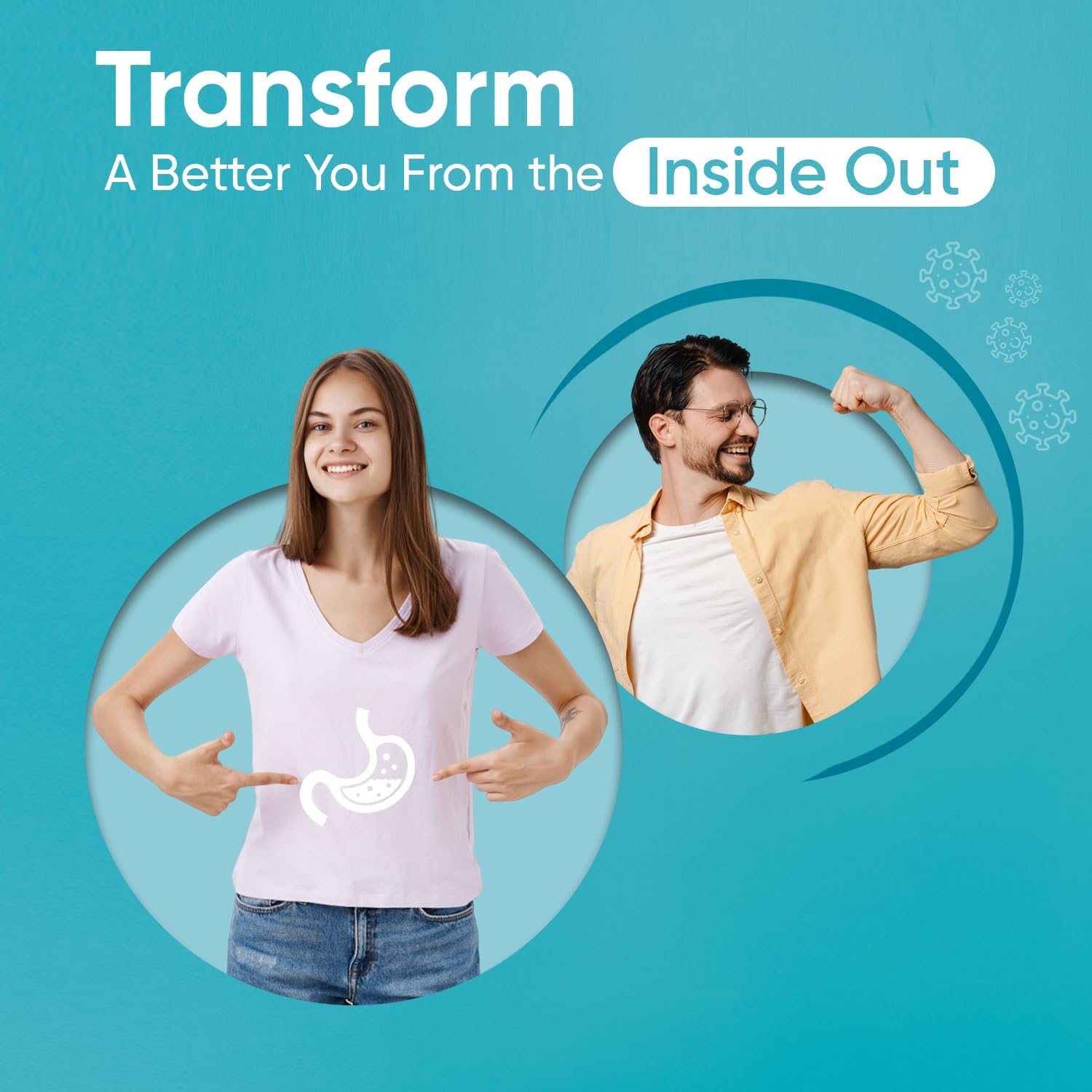 60 Billion CFU Vegan Probiotic Complex Capsules - 2 Months Supply - Bio Cultures Complex with Prebiotics