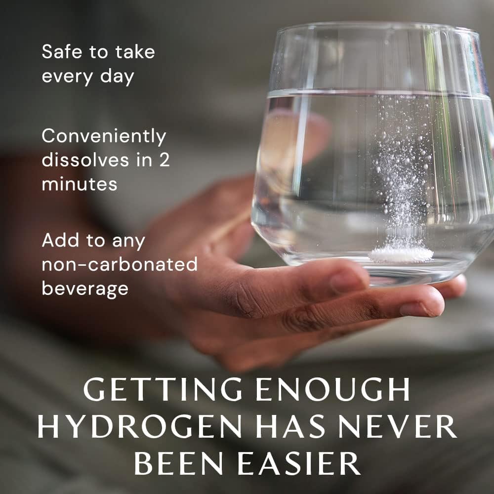 60 BodyHealth H2 Infuse Molecular Hydrogen Tablets with Elemental Magnesium for Metabolism Support in Water