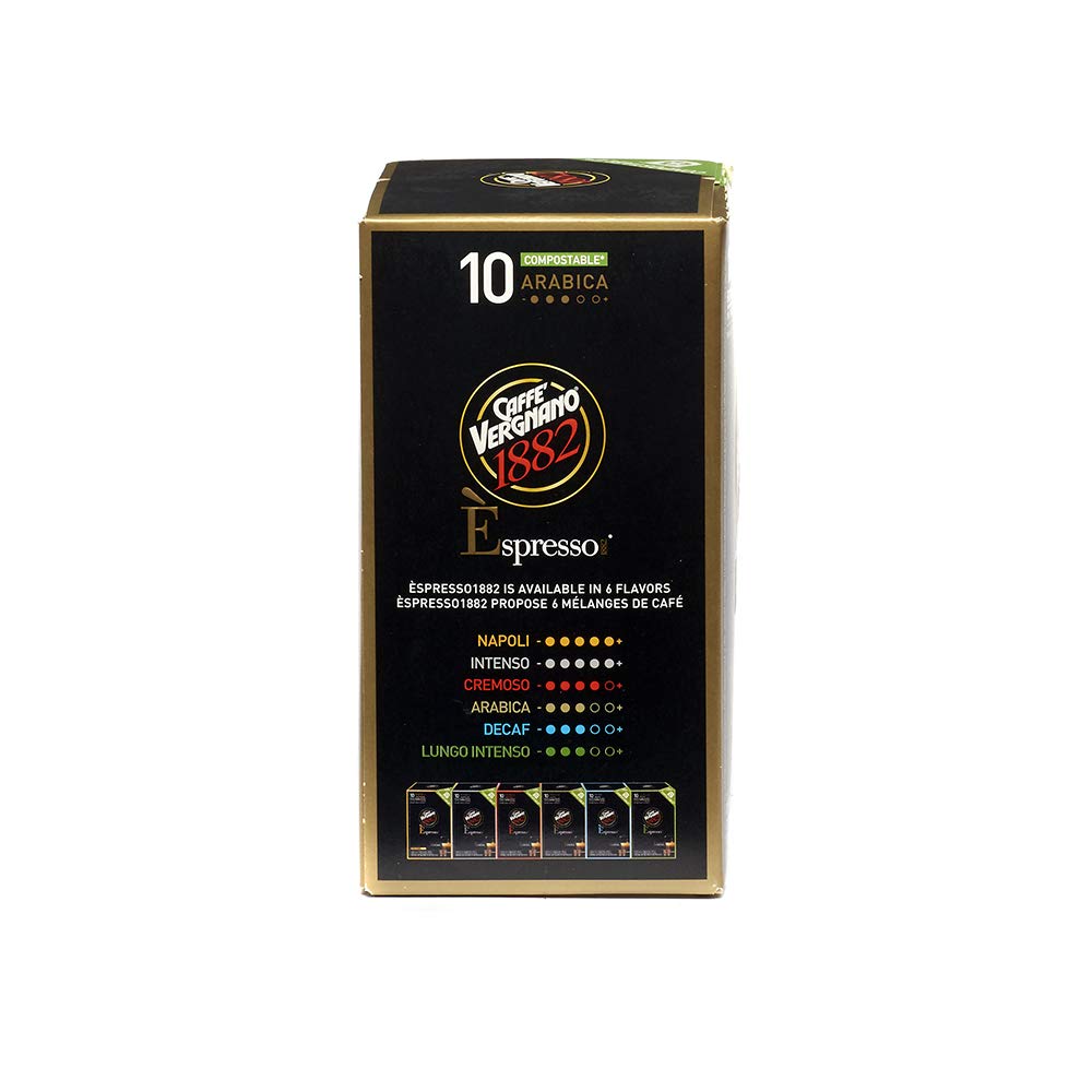 60 Caffe Vergnano 1882 Arabica Nespresso Compatible Capsules
